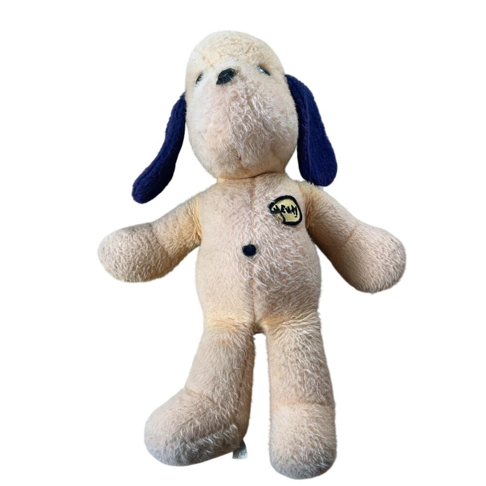 Animal Fair Amy Dog Plush Medium Beige Vintage Stuffed Animal Washable Toy